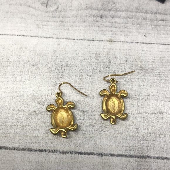 Chico's turtle fun dressy-casual earrings boho  beach coastal summer vacation. - Picture 4 of 5